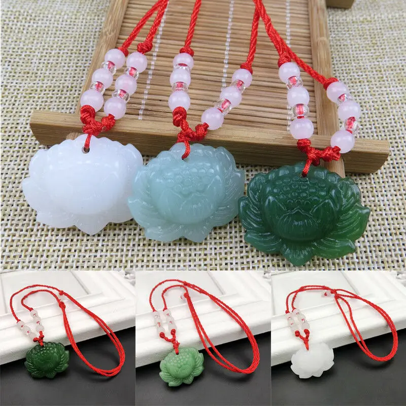 Women'S Accessories - Natuurlijke groene jade lotus hanger kralen