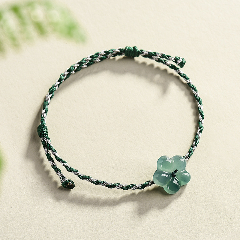 Women'S Accessories - Birmese Jadeïet Bloemarmband Natuurlijke Jade Charme