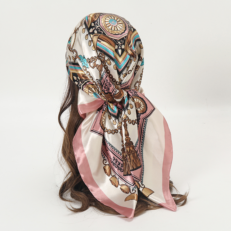 Satijnen vierkante sjaal dames - Women Accessories Chain recensie en prijs