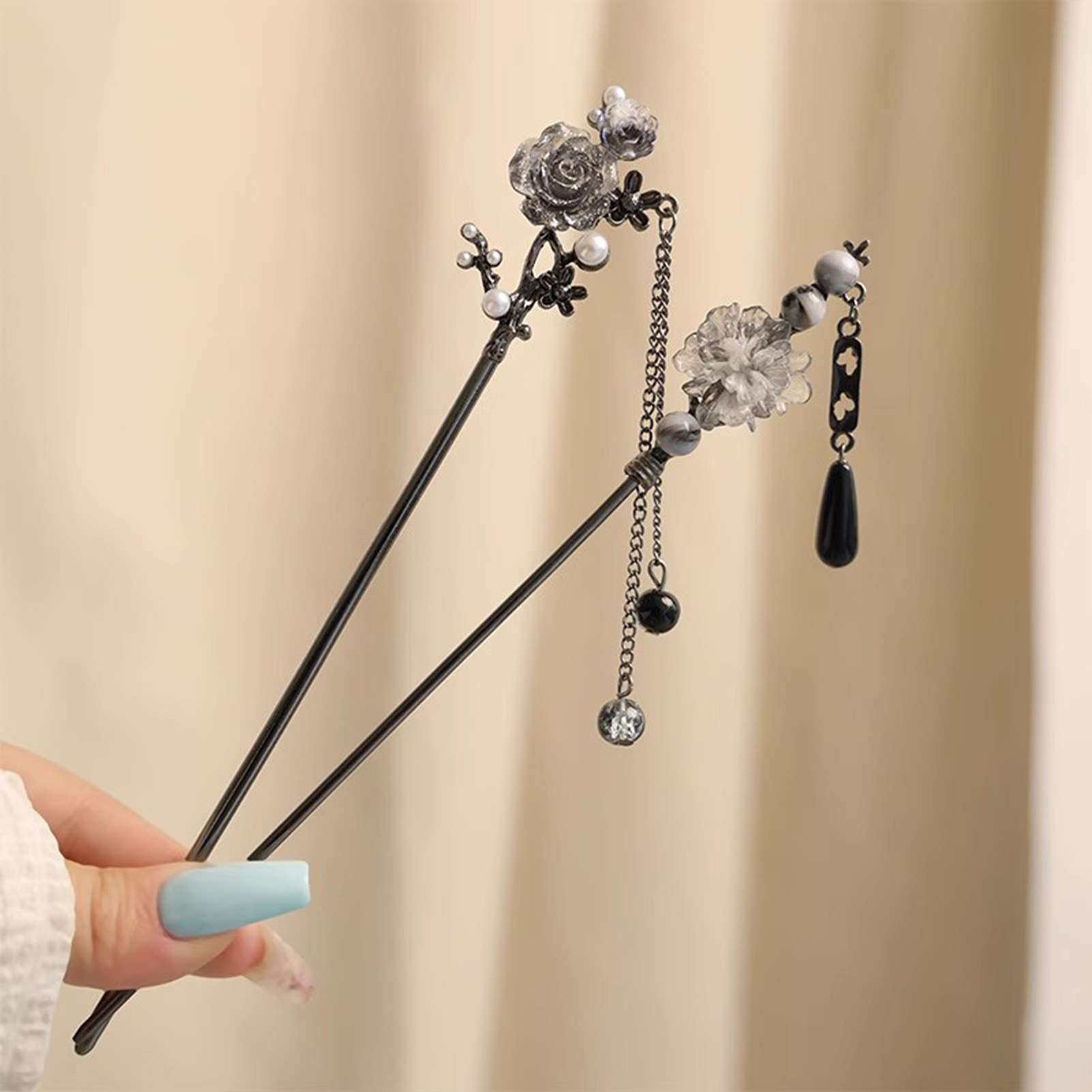 Elegante bloem haarstokjes vor - Women Accessories Chain recensie en prijs